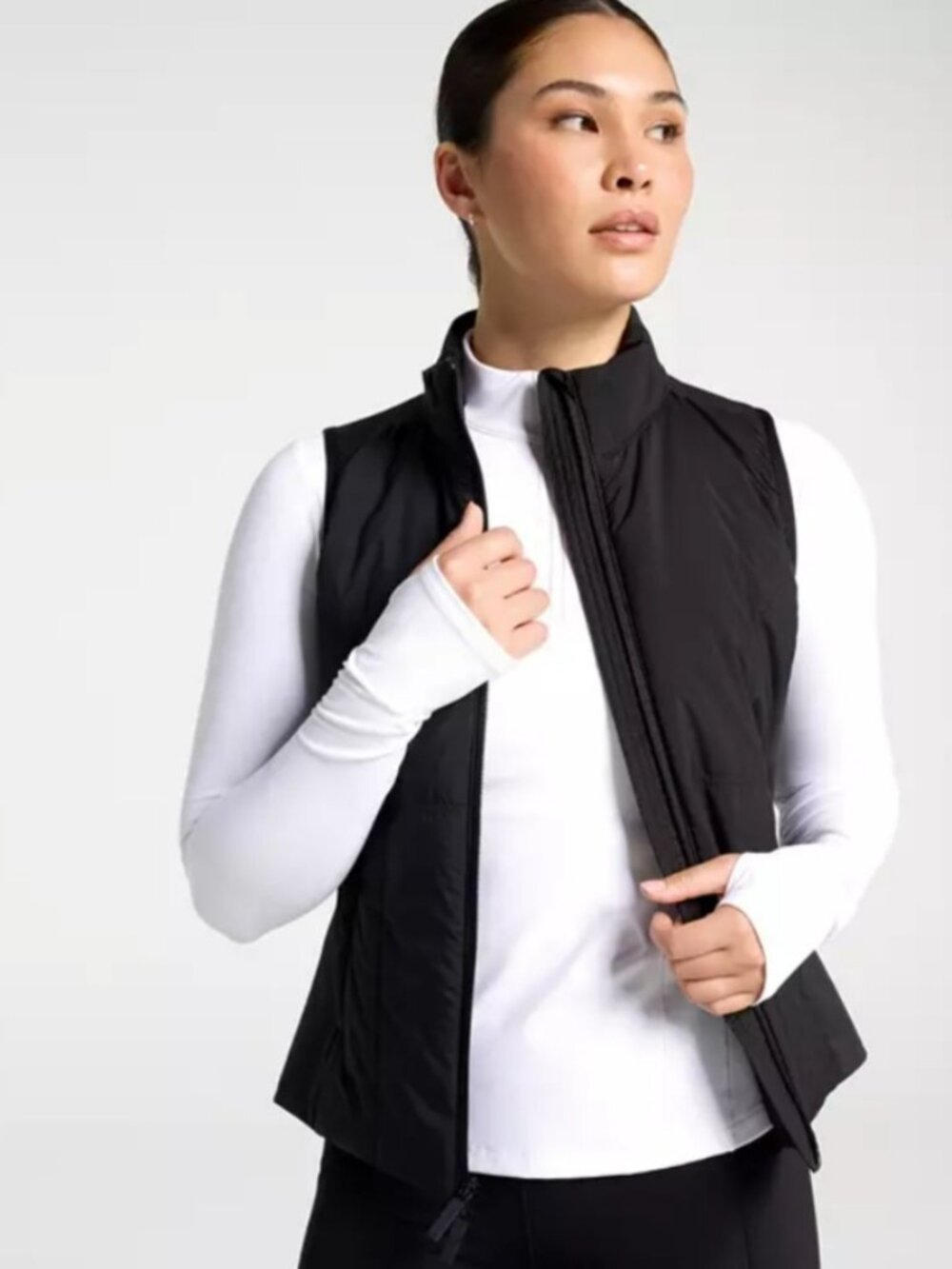 Calia Women's Cold Dash Vest in Ebony size M NWT $98